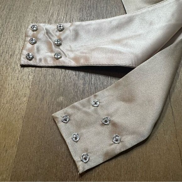 Retrofete Rozik Silk Corset Bodysuit Medium Gathered Bust Boning NWT $325‎ - Picture 6 of 16